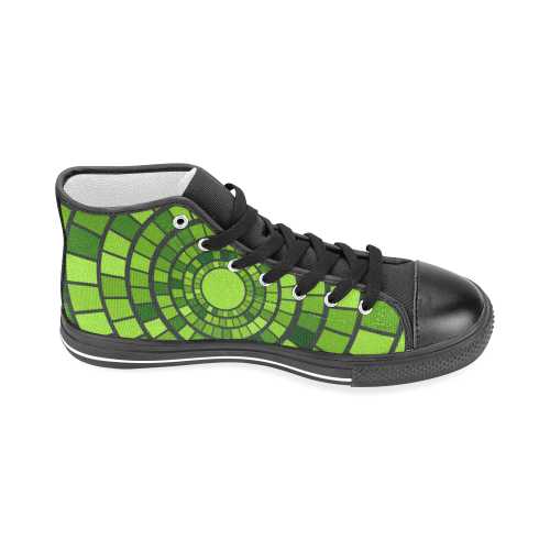 verde Men’s Classic High Top Canvas Shoes (Model 017)