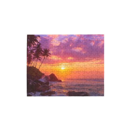 Island Sunset 120-Piece Wooden Photo Puzzles