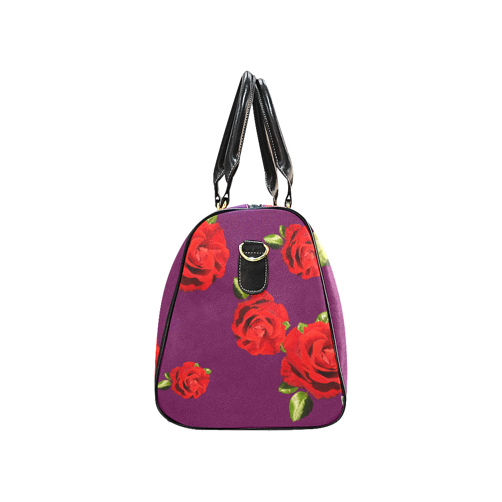 Fairlings Delight's Floral Luxury Collection- Red Rose Waterproof Travel Bag/Large 53086d10 New Waterproof Travel Bag/Large (Model 1639)