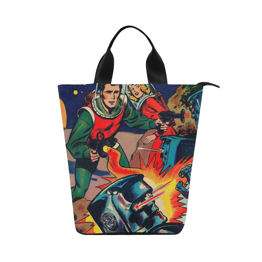 Battle in Space Nylon Lunch Tote Bag (Model 1670)