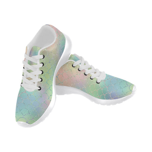 Pastel Mermaid Sparkles Women’s Running Shoes (Model 020)