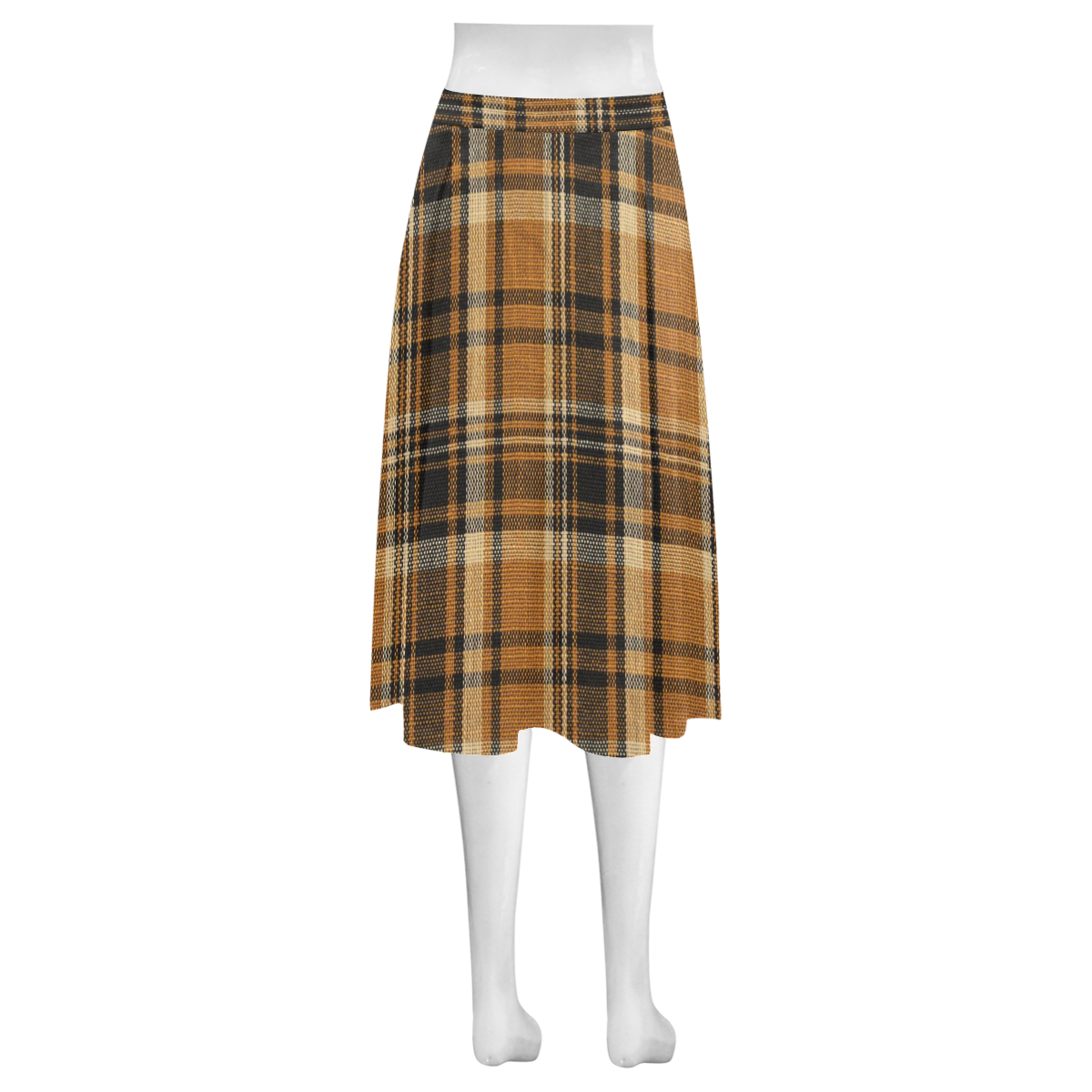 TARTAN DESIGN Mnemosyne Women's Crepe Skirt (Model D16)