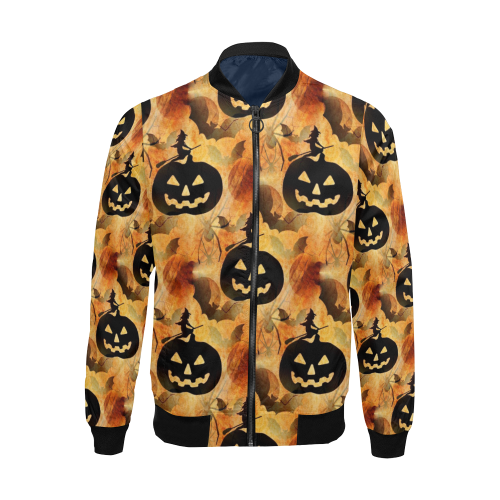 Halloween by Nico Bielow All Over Print Bomber Jacket for Men (Model H19)
