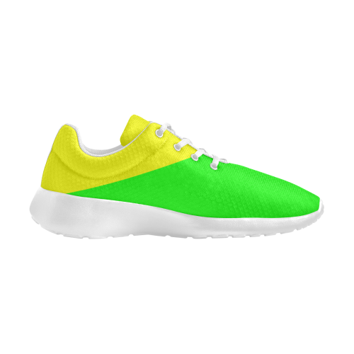 Bright Neon Yellow / Green Women's Athletic Shoes (Model 0200)