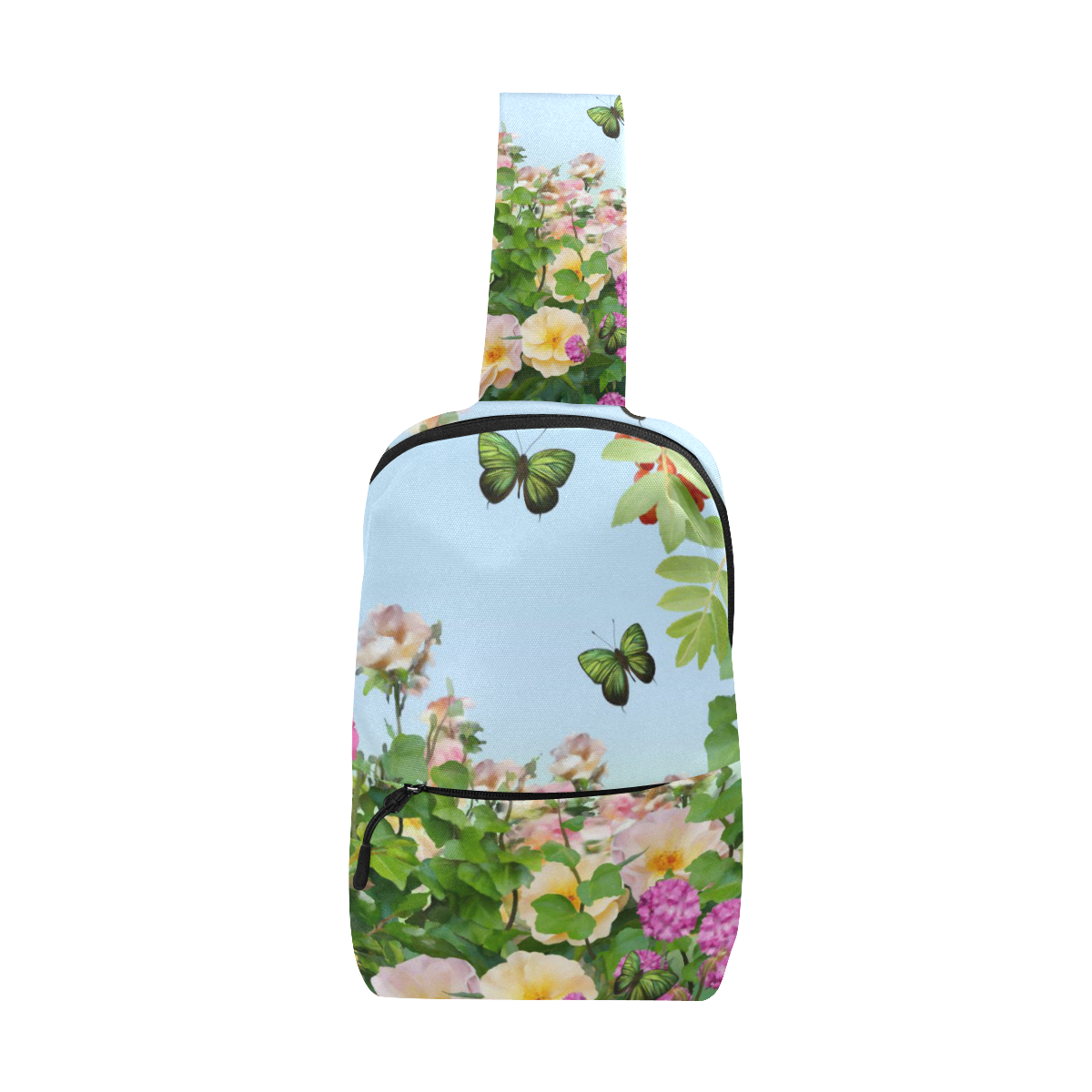 Flower Summer Garden, Floral Composition Chest Bag (Model 1678)