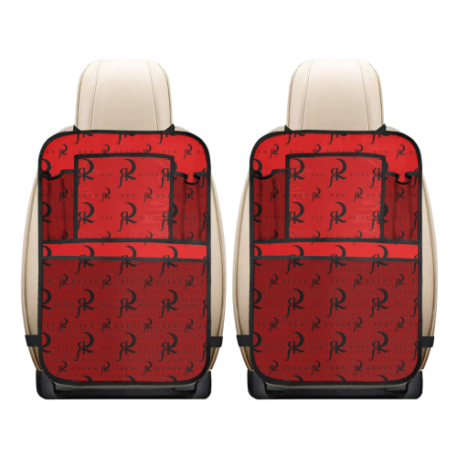RED QUEEN BLACK & RED PATTERN ALL OVER Car Seat Back Organizer (2-Pack)