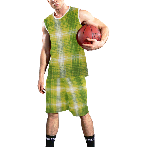 PLAID-320 All Over Print Basketball Uniform