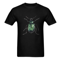 Low poly geometrical green bug Men's T-Shirt in USA Size (Two Sides Printing)