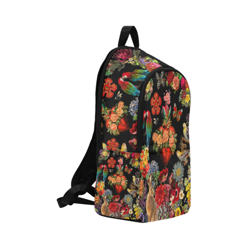 Corazon Black Fabric Backpack for Adult (Model 1659)