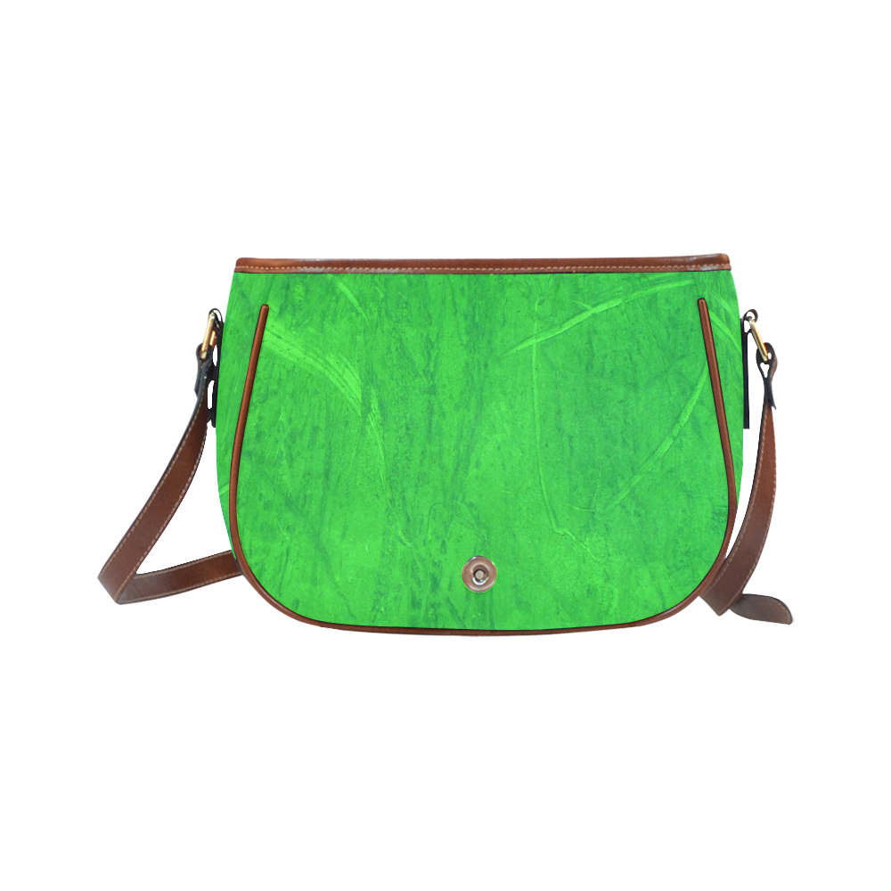 Green Trash by Artdream Saddle Bag/Large (Model 1649)