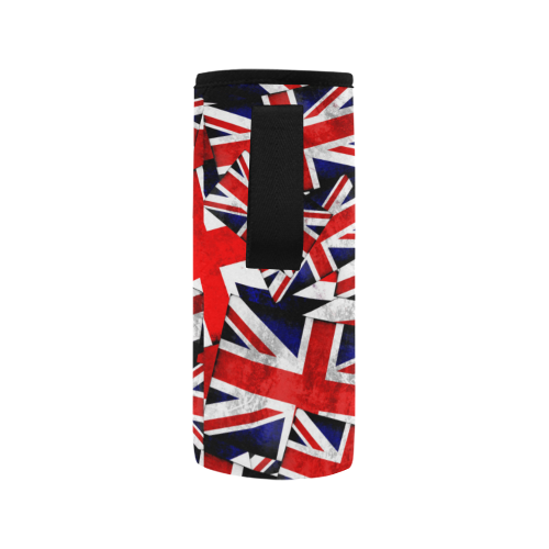 Union Jack British UK Flag Neoprene Water Bottle Pouch/Medium