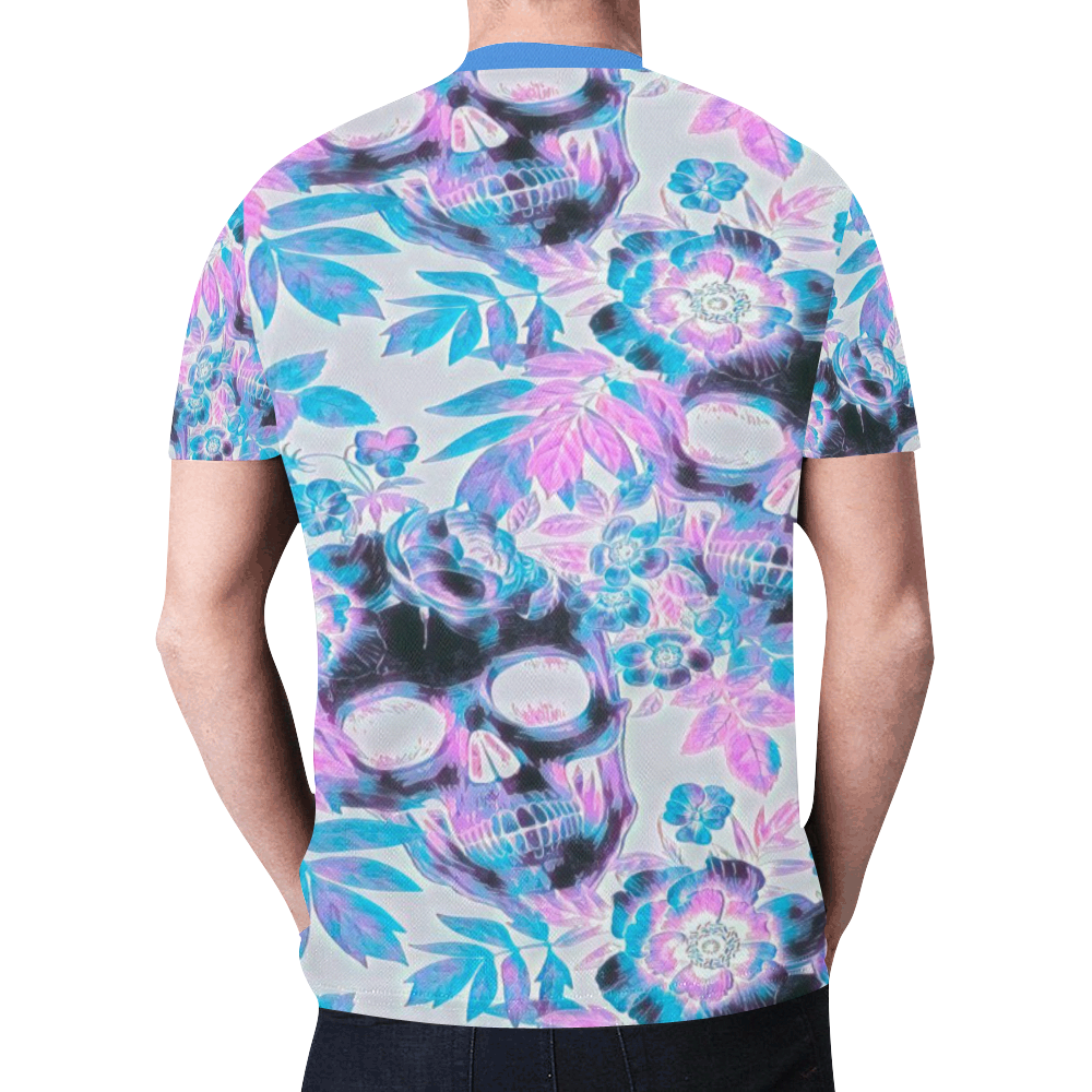 Woke Skulls Hawaiian Festival 244 New All Over Print T-shirt for Men (Model T45)
