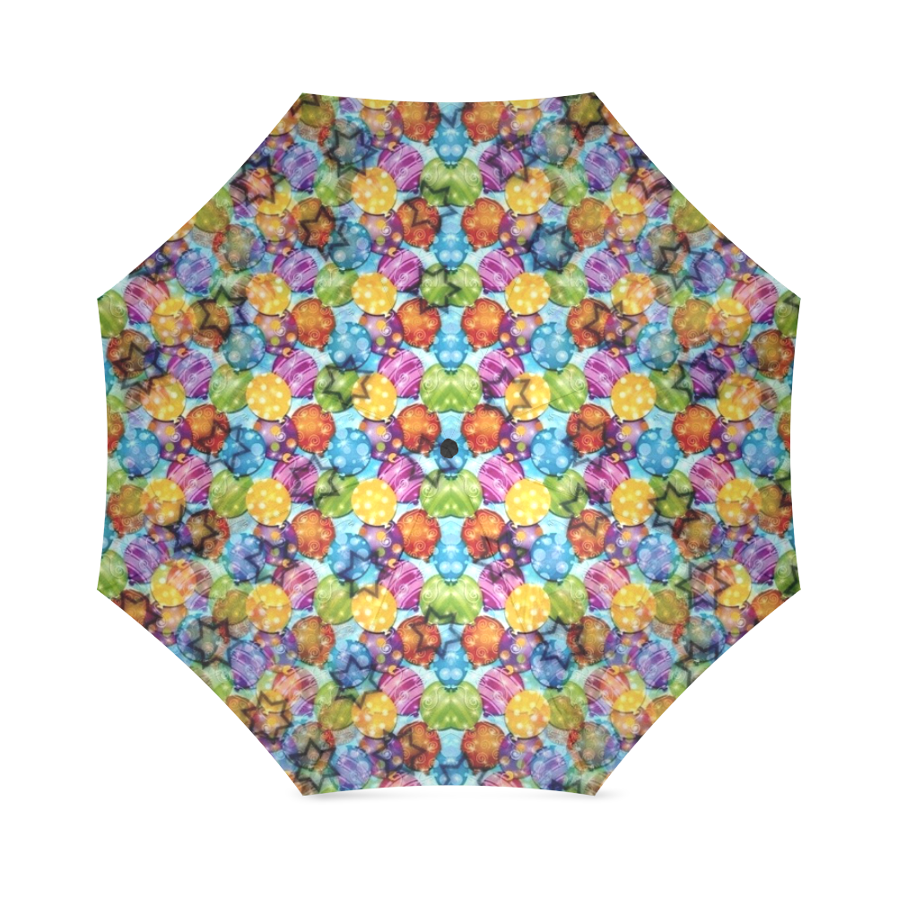 Ballon Pattern by K.Merske Foldable Umbrella (Model U01)