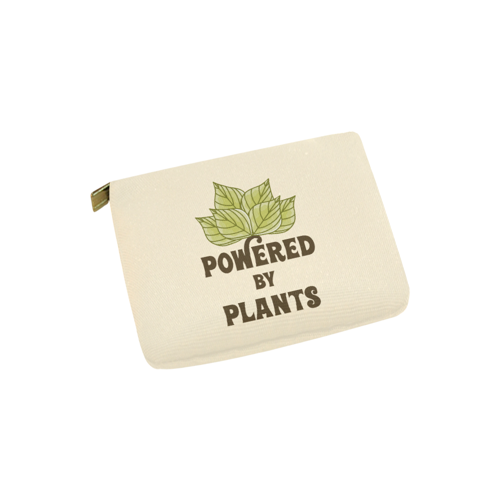 Powered by Plants (vegan) Carry-All Pouch 6''x5''