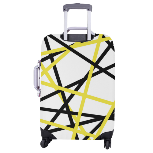 Black and yellow stripes Luggage Cover/Large 26"-28"