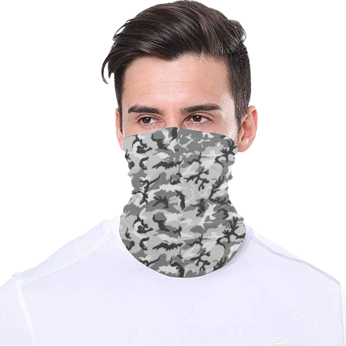 Woodland Urban City Black/Gray Camouflage Multifunctional Headwear