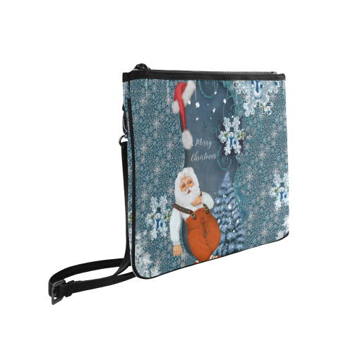 Funny Santa Claus Slim Clutch Bag (Model 1668)