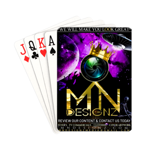 MN Designz Media Promo Playing Cards 2.5"x3.5"