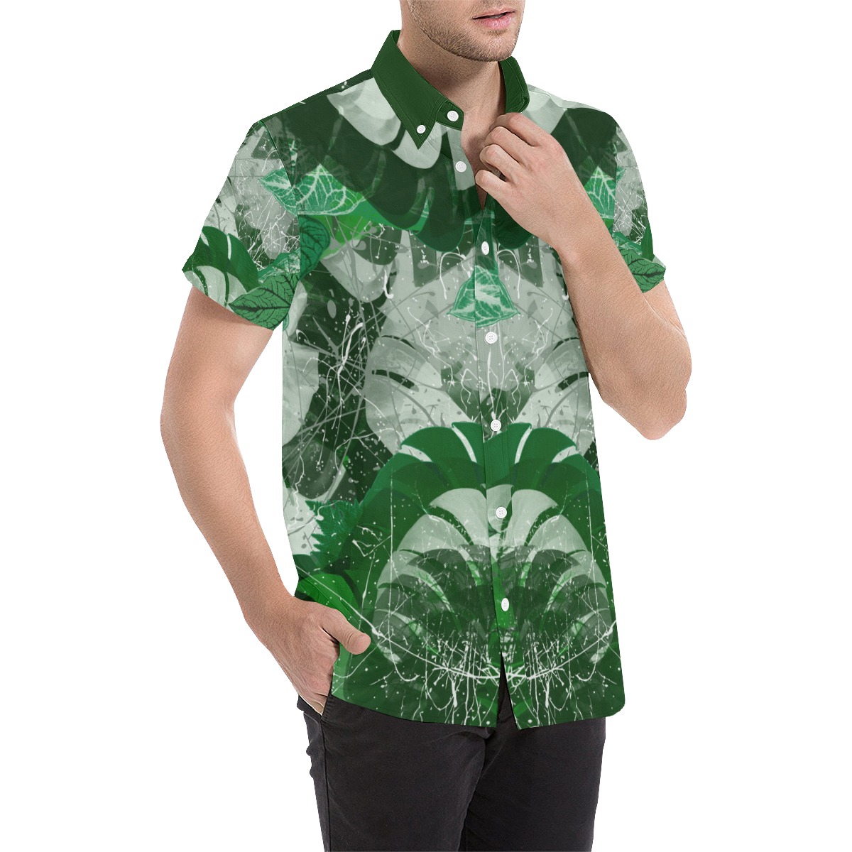 Tropicalia Men's All Over Print Short Sleeve Shirt (Model T53)