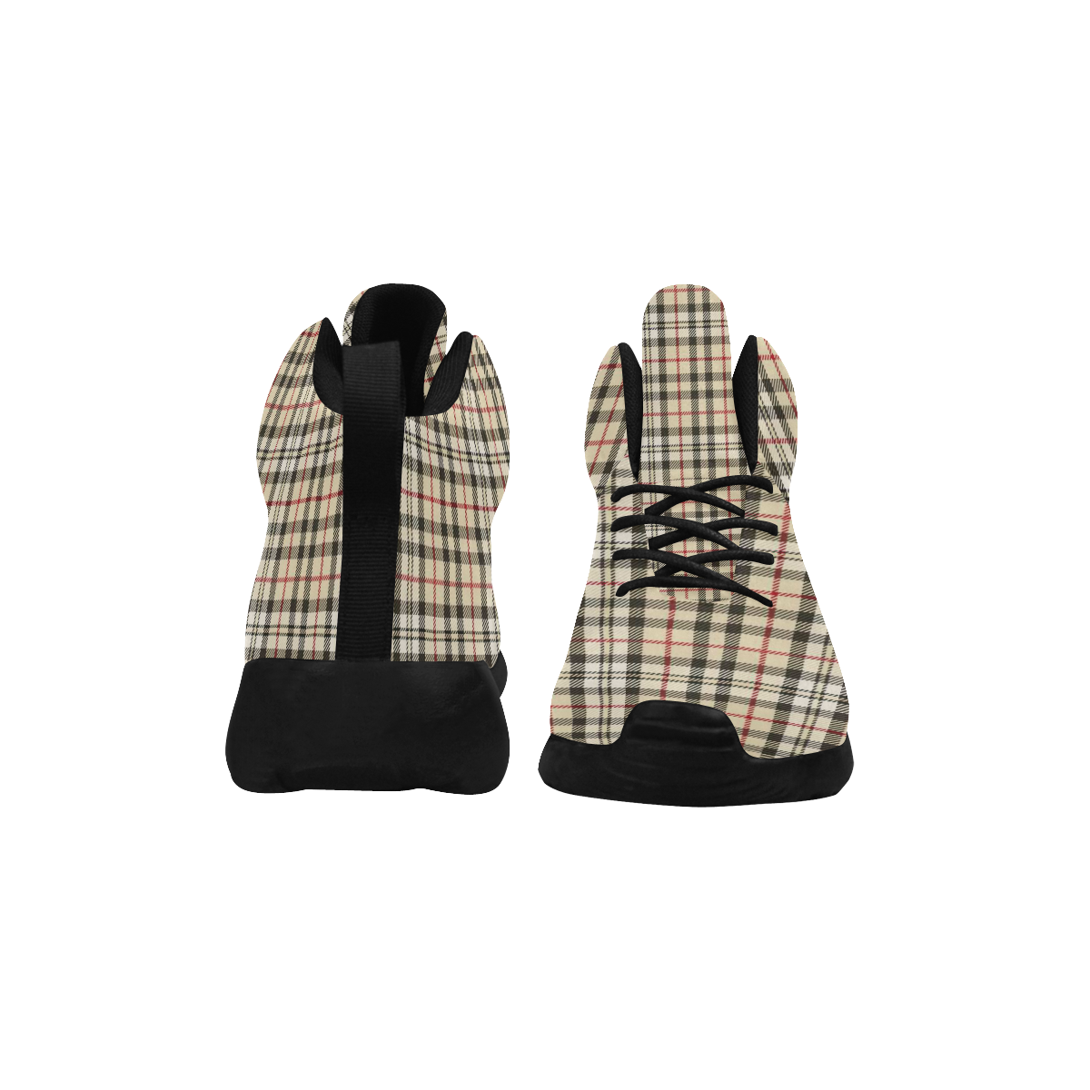 STRIPES LIGHT BROWN Women's Chukka Training Shoes/Large Size (Model 57502)
