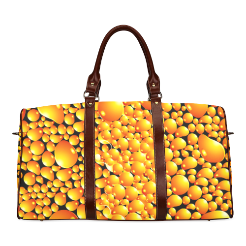 yellow bubble Waterproof Travel Bag/Small (Model 1639)