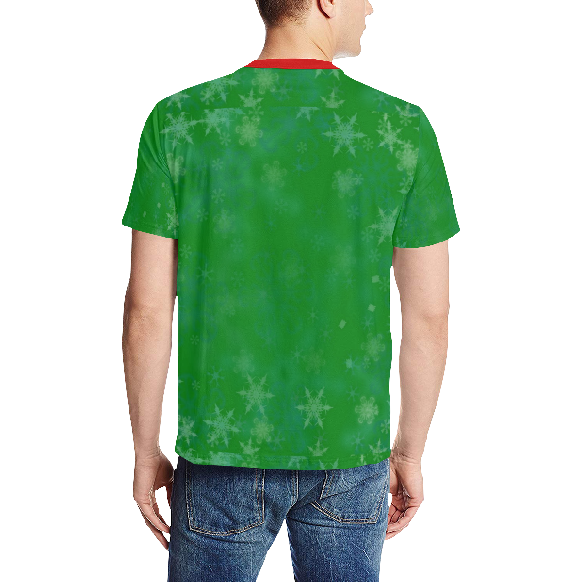 Weihnachten by Nico Bielow Men's All Over Print T-Shirt (Solid Color Neck) (Model T63)