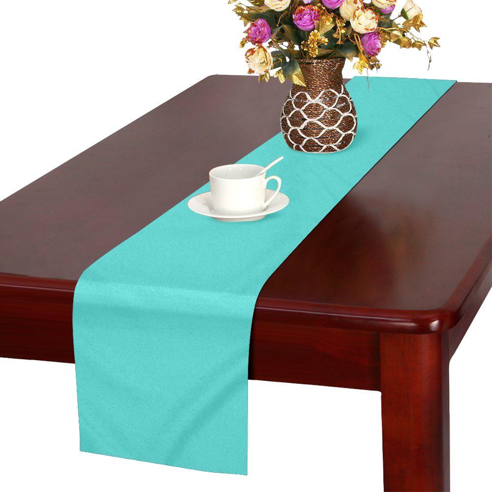 color medium turquoise Table Runner 16x72 inch