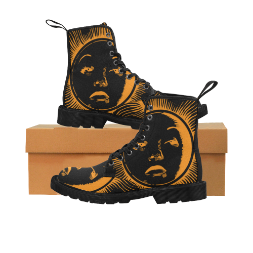 Darkly Betteface Martin Boots for Women (Black) (Model 1203H)