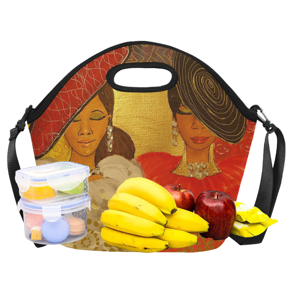 Hat Divas Neoprene Lunch Bag/Large (Model 1669)