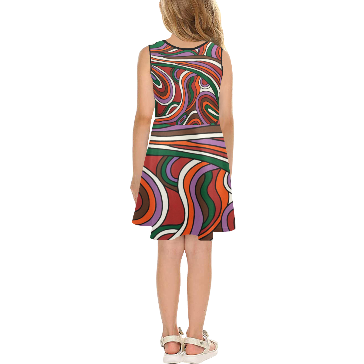 Vulnerable Girls' Sleeveless Sundress (Model D56)