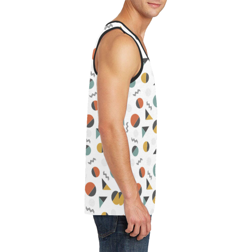 Geo Cutting Shapes Men's All Over Print Tank Top (Model T57)