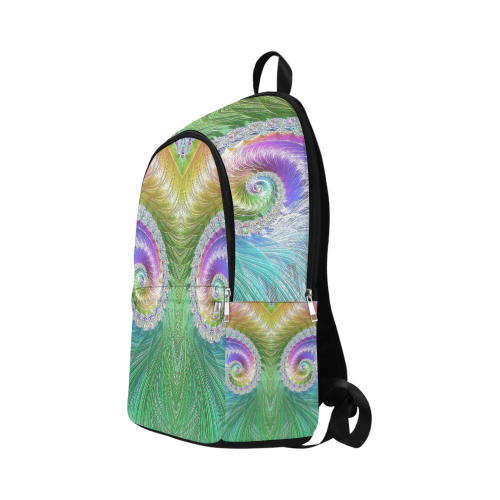 Frax Fractal Rainbow Fabric Backpack for Adult (Model 1659)