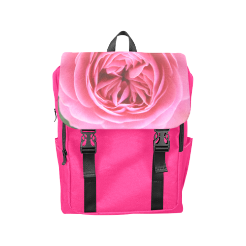 Rose Fleur Macro Casual Shoulders Backpack (Model 1623)