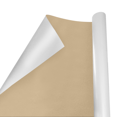 color tan Gift Wrapping Paper 58"x 23" (1 Roll)