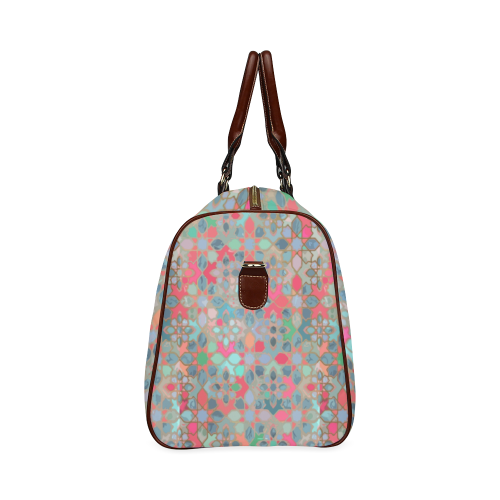 Multicoloured Mosaic travel bag Waterproof Travel Bag/Small (Model 1639)