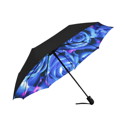 roses are blue Anti-UV Auto-Foldable Umbrella (Underside Printing) (U06)
