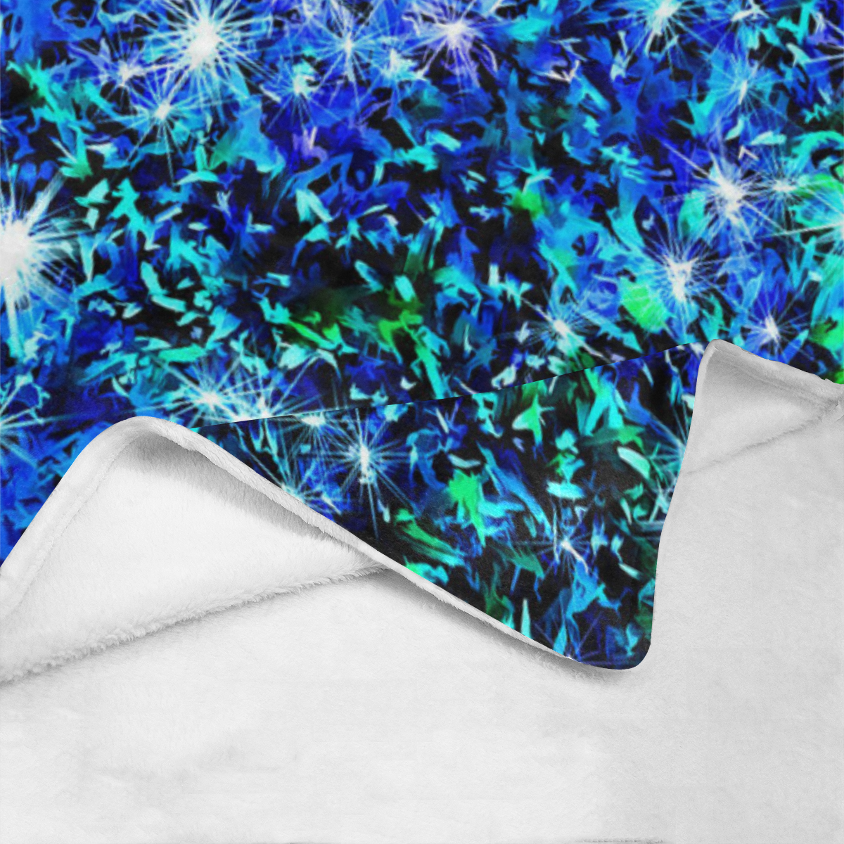 Sparkling Blue - Jera Nour Ultra-Soft Micro Fleece Blanket 60"x80"