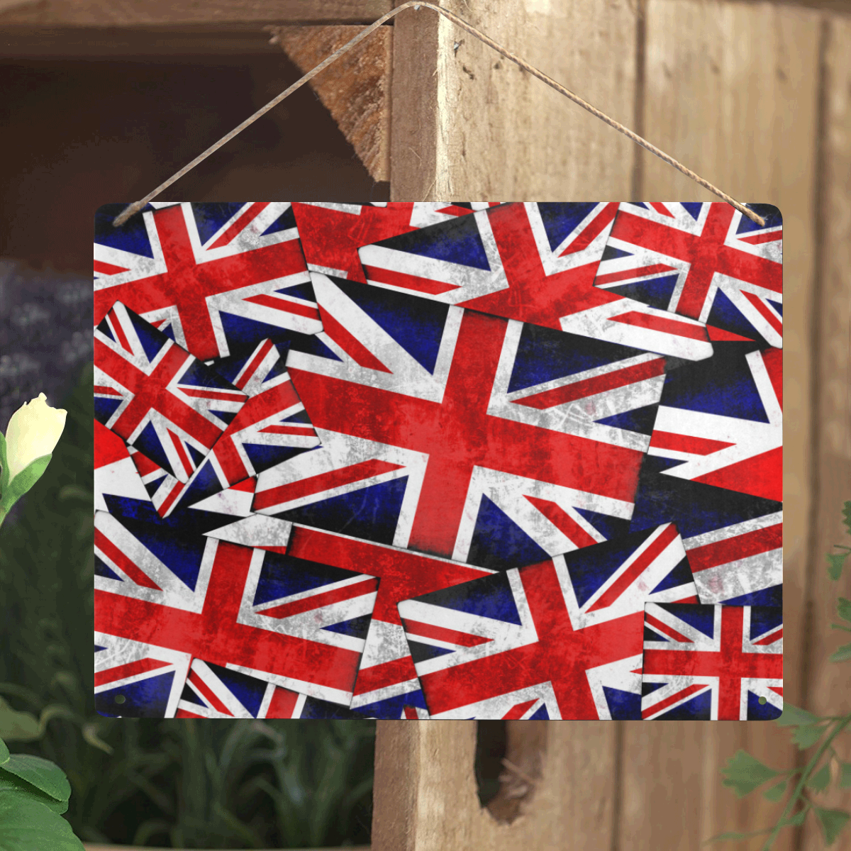 Union Jack British UK Flag Metal Tin Sign 16"x12"