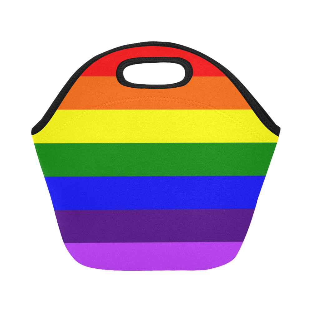 Rainbow Flag (Gay Pride - LGBTQIA+) Neoprene Lunch Bag/Small (Model 1669)