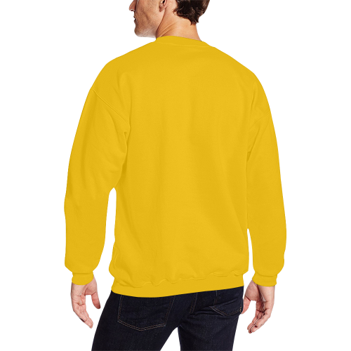 Rise Up Together Crewneck Sweatshirt for Men/Large (Red & Yellow) All Over Print Crewneck Sweatshirt for Men/Large (Model H18)