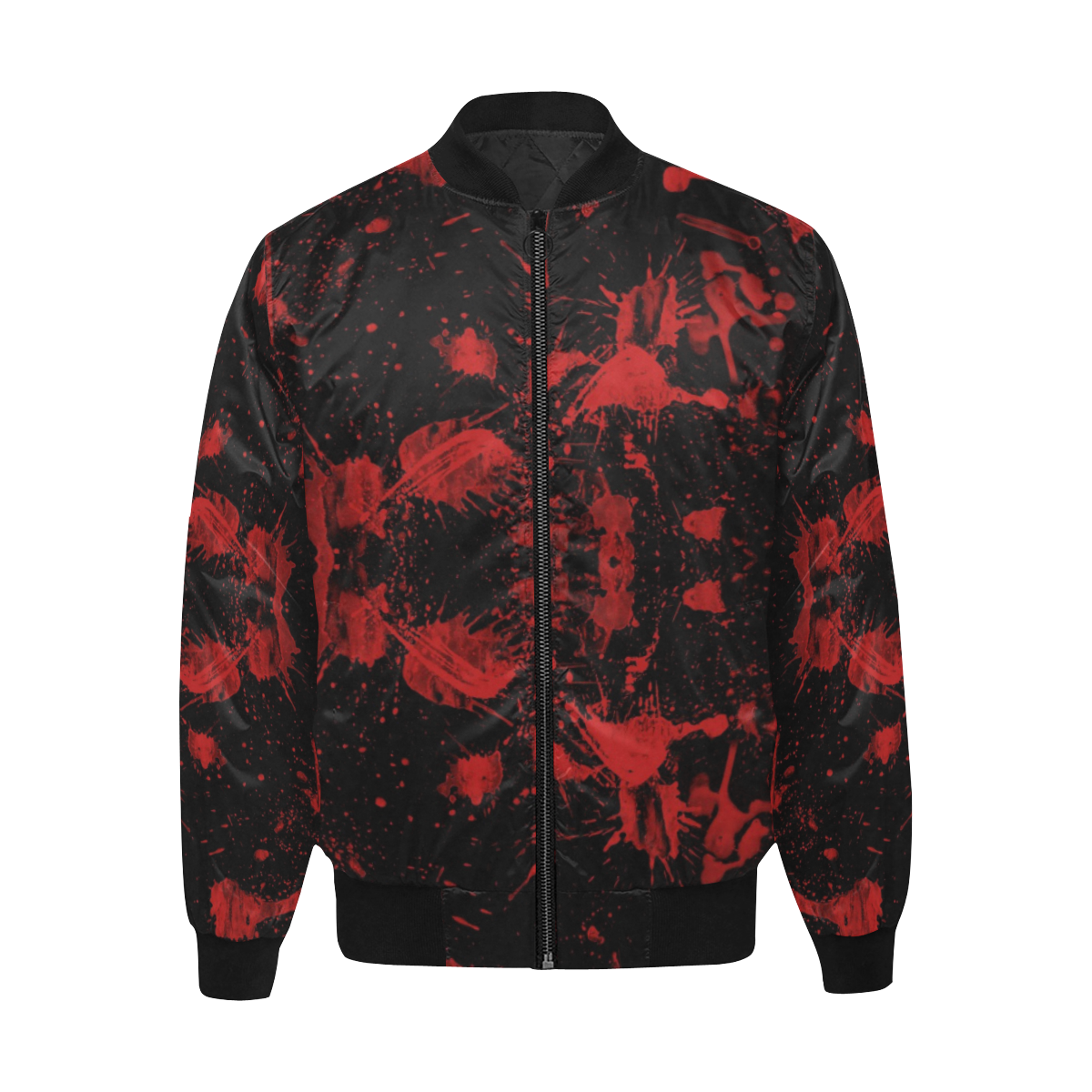 Scary blood by Artdream All Over Print Quilted Bomber Jacket for Men (Model H33)