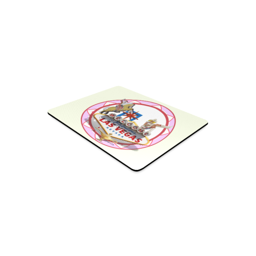 LasVegasIcons Pink Poker Chip Rectangle Mousepad