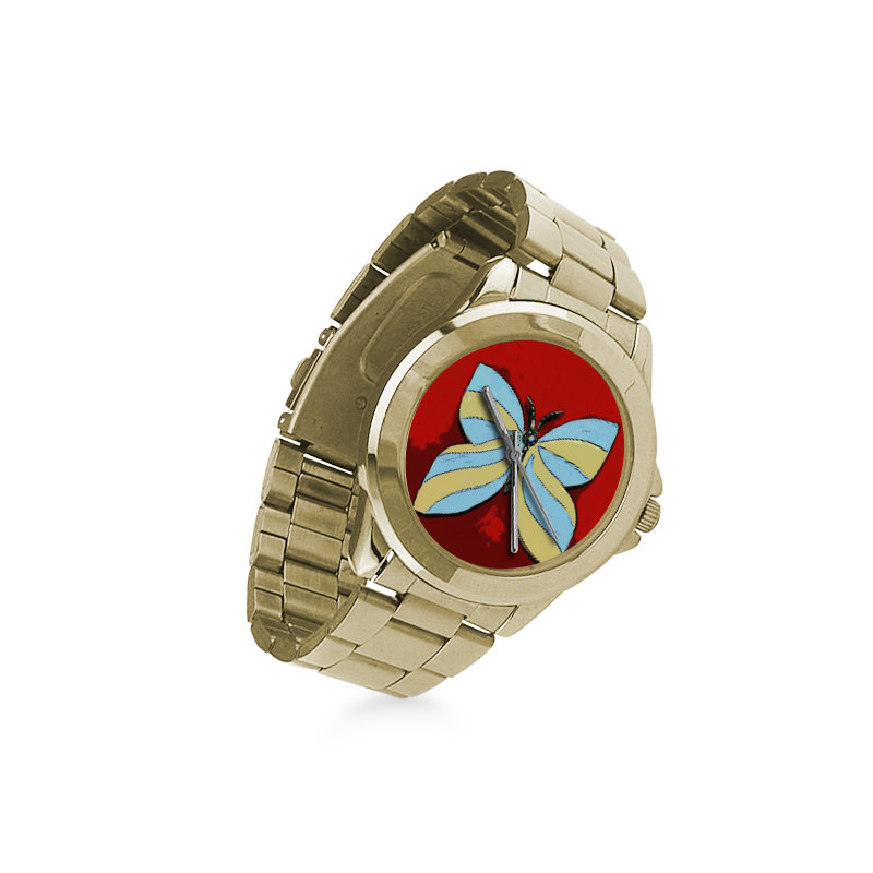 Pretty Butterfly Custom Gilt Watch(Model 101)