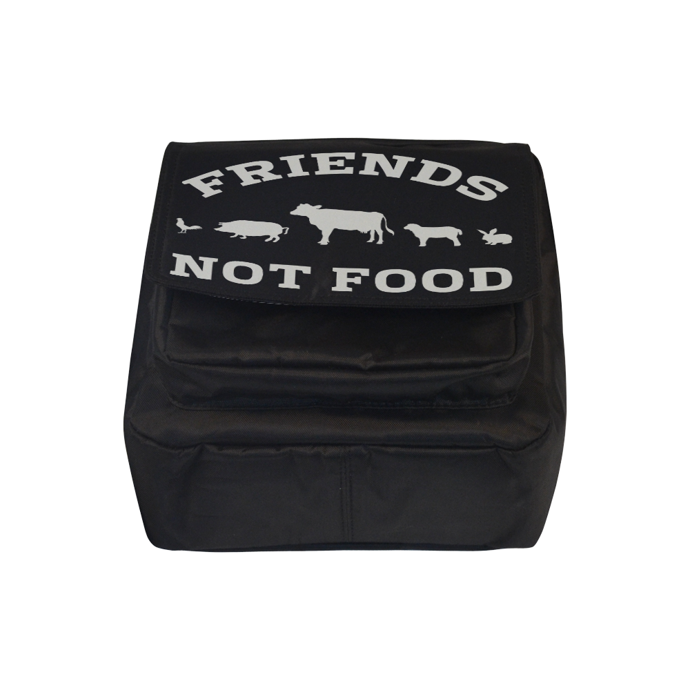Friends Not Food (Go Vegan) Crossbody Nylon Bags (Model 1633)