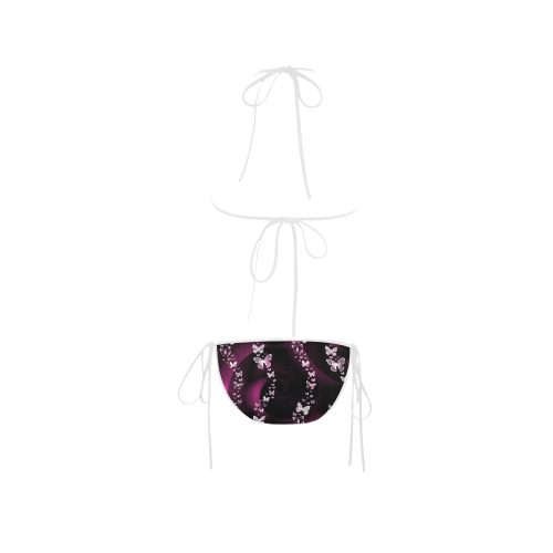 pink butterflies mono Custom Bikini Swimsuit