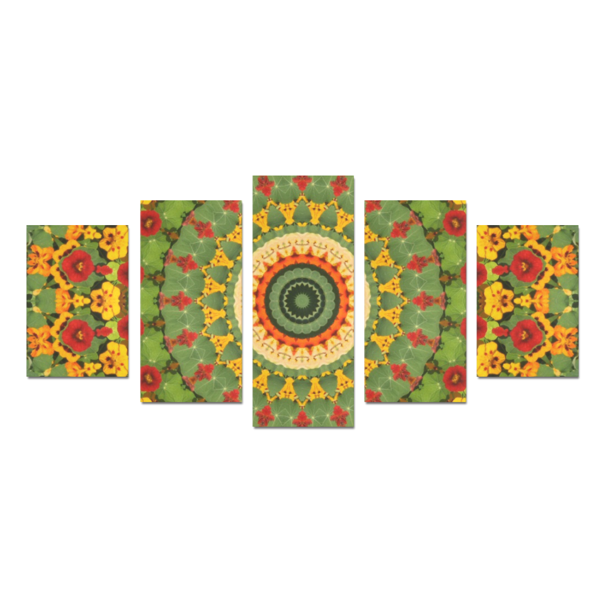 Garden Mandala Canvas Print Sets D (No Frame)