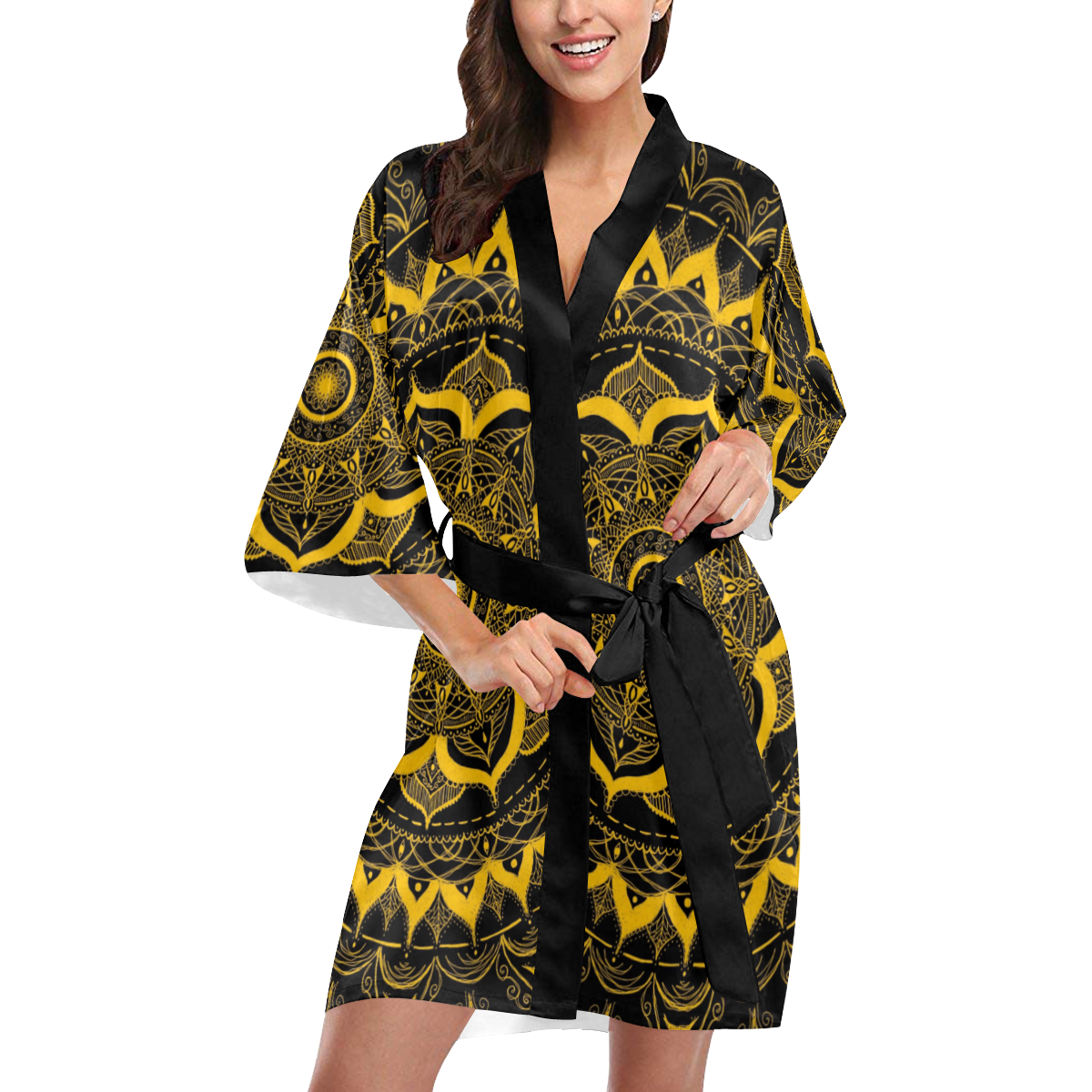 MANDALA SUNSHINE Kimono Robe