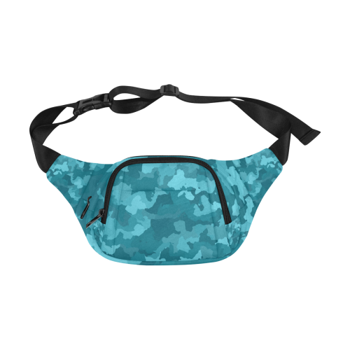 camouflage teal Fanny Pack/Small (Model 1677)