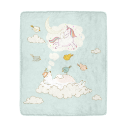 Polar Bear Dreams From An Unicorn Ultra-Soft Micro Fleece Blanket 50"x60"