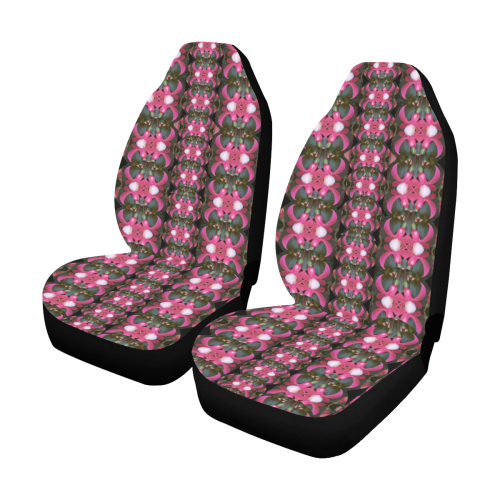 Butterflies in a  forest of climbing flowers Car Seat Covers (Set of 2)